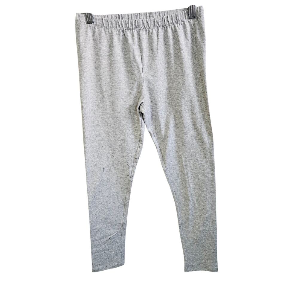 Children's Place Girls Size L Leggings Solid Gray Casual Comfy Everyday Basic